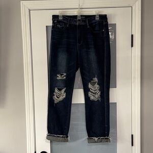 Judy Blue sz 9/29 Distressed Dark Blue Jeans